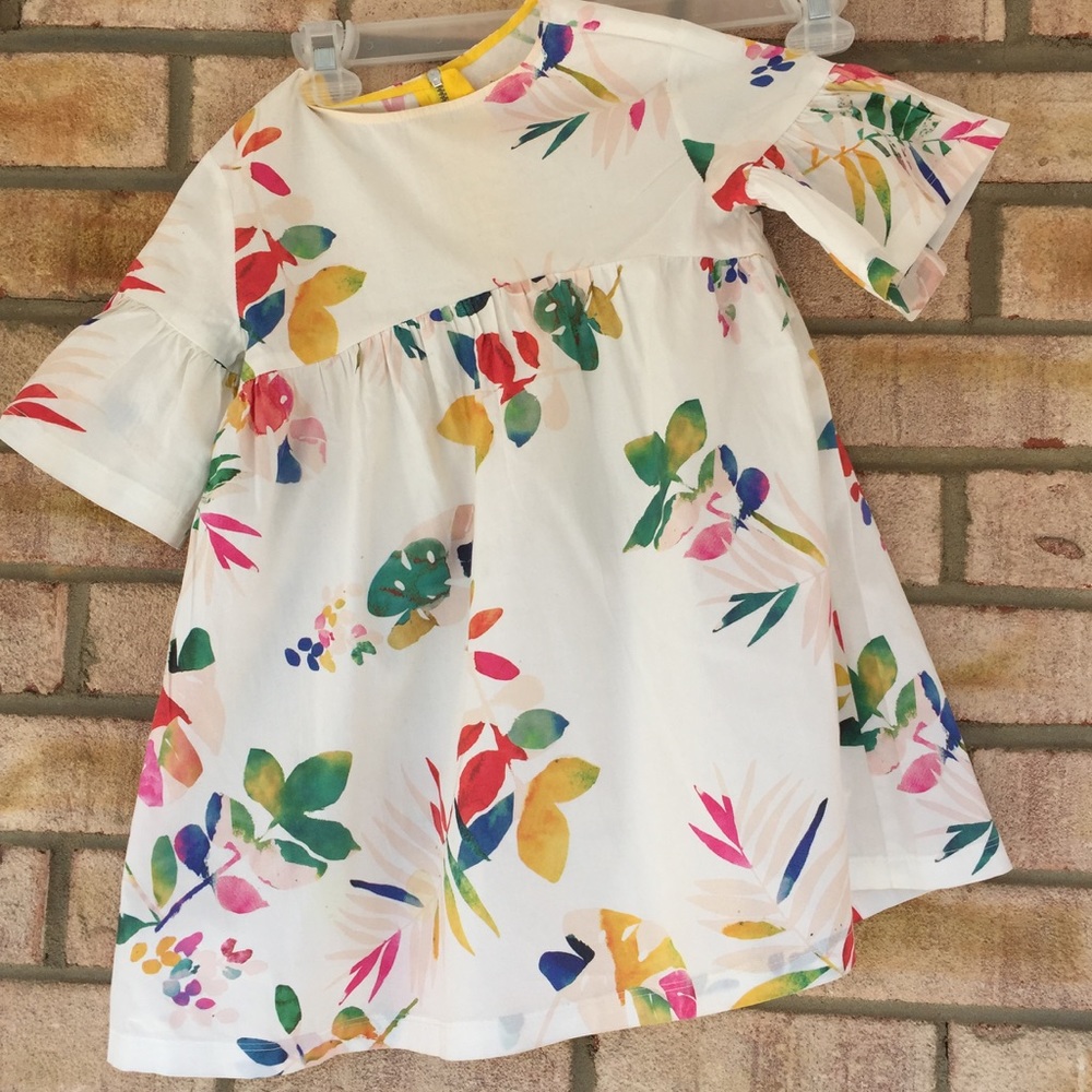 Zara Girls colored print dress